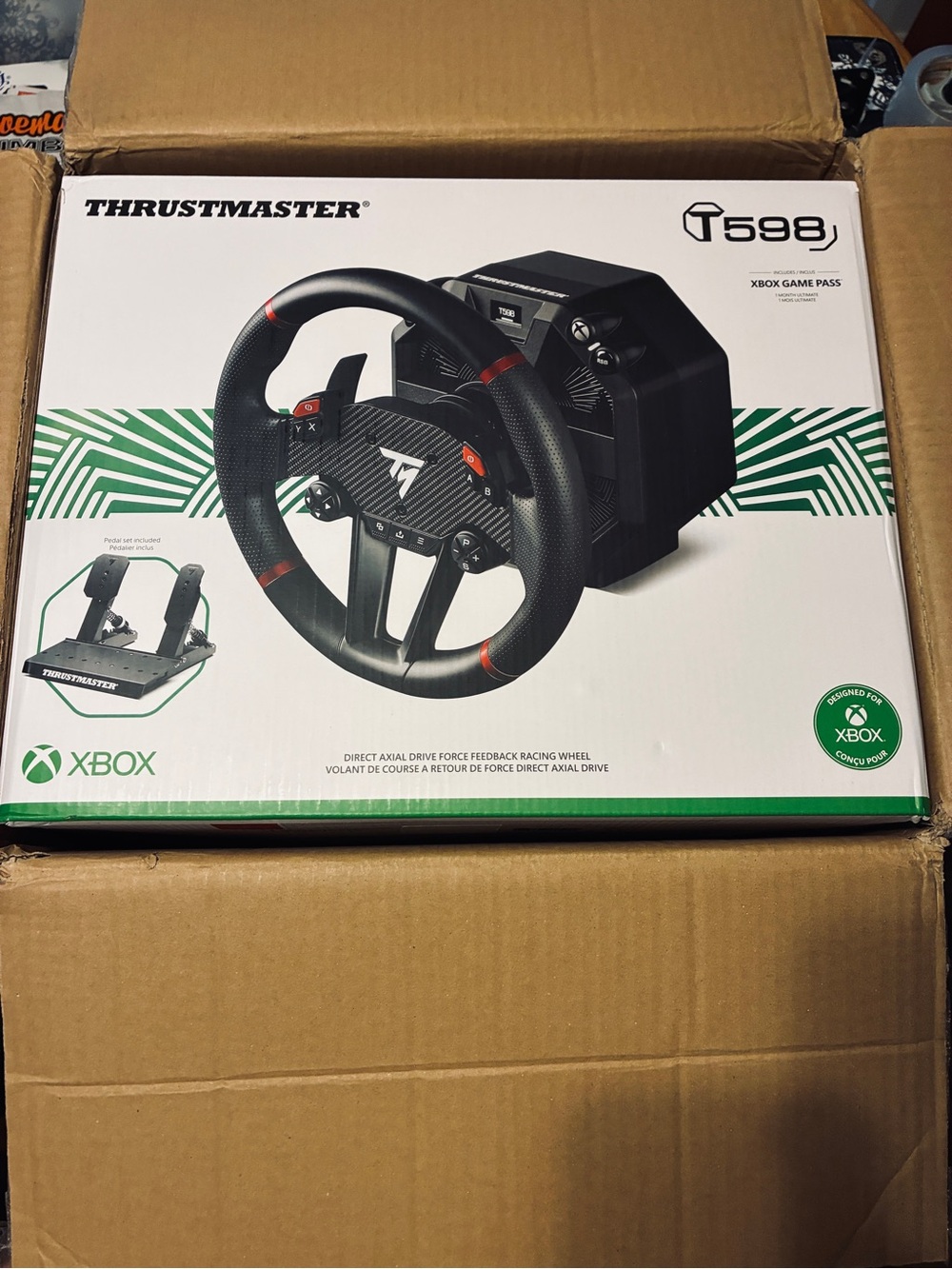 Thrustmaster T598 Direct Axial Drive Racing Wheel Pedals Xbox Series X S PC